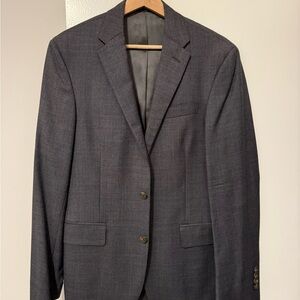 Grey Slim-Fit Wool Suit